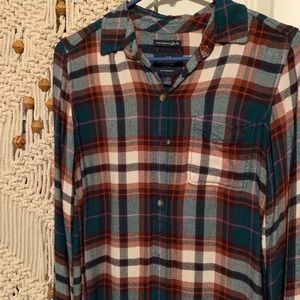 Plaid button up long sleeve